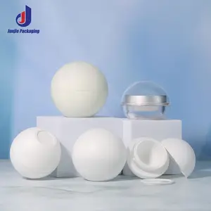 Wholesale Round Ball Empty Plastic Cream Jar Cosmetics 100ml Face Facial Cream Body Butter ABS Plastic Jars With Lids