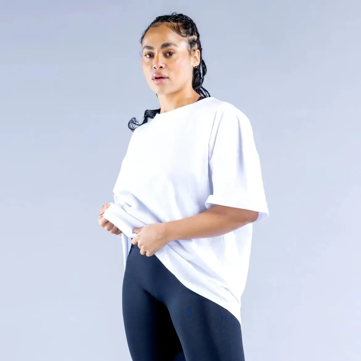 Benutzer definierte übergroße Frauen T-Shirt Großhandel Baumwolle Fitness studio weiße Grafik Drop Schulter T-Shirts für Frauen