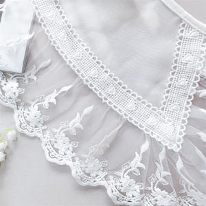 <span class=keywords><strong>Collar</strong></span> desmontable de encaje blanco Vintage al por mayor, decoración elegante de cuello falso para vestido y blusa, accesorios DIY - Product Image 4
