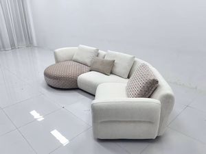 Sofá esquinero modular Cloud Ear, estilo crema blanco, nuevo diseño para sala de estar, gran configuración, estilo francés Guifei. - Product Image 2