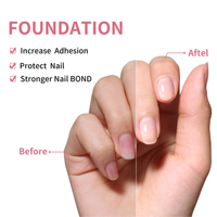 Vente en gros OEM ODM – Base Coat Gel Mat et Brillant Transparent, Sans HEMA ni TPO, Longue Durée, Écologique, UV/LED pour Salons de Manucure