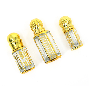 3ml 6ml 12ml Bát giác thiết kế nhỏ nhỏ vàng di động con lăn rỗng điền dầu nước hoa <span class=keywords><strong>attar</strong></span> Arabian dính chai thủy tinh - Product Image 4