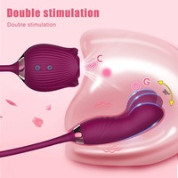 Neuer Rosen-Vibrator Erwachsenen-Sexspielzeug Weiblicher Klitoris-Nippel-Stimulator G-Punkt Vakuum-Stimulator Dildo für Frauen Finger-Vibrations-Stimulator