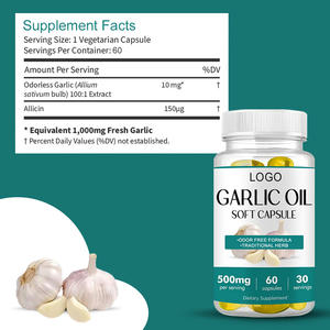Suplemento dietético Cápsulas óleo alho Softgel Suporte imunológico Extrato alho natural Óleo alho Softgel - Product Image 4