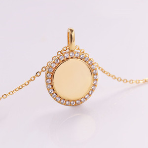 Offre Spéciale 18K JAUNE or moissanite diamant pendentif bijoux moissanite hip hop jewelri - Product Image 2