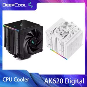 Enfriador de <span class=keywords><strong>CPU</strong></span> Digital <span class=keywords><strong>DeepCool</strong></span> <span class=keywords><strong>AK620</strong></span>, 6 Tubos de Calor, Rodamiento de Bolas de Cobre y Aluminio, 120 mm, 28 dBA, Compatible con Cajas de Ordenador 2011 V3 AM4 AM5 - Product Image 2