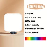 Mini Lampe LED Portable de Remplissage pour Appareil Photo, Smartphone, GoPro, Ordinateur Portable, Selfie – Éclairage Décoratif Réglable