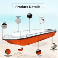 Bateau de pêche gonflable en fibre de verre à double couche épaissie pour plongeur, 3/12 personnes, prévention des inondations, PVC 1,2 mm, fabriqué en Chine