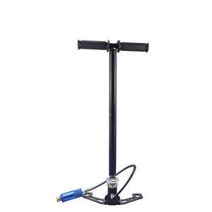 Venta caliente Bomba de mano de alta presión Bomba de <span class=keywords><strong>aire</strong></span> manual negra de acero inoxidable - Product Image 4