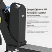 Trottinette Partagée à 3 Roues YIMI CE E-Mark Certifiée UE Adulte Longue Portée Urbaine 4G IOT Double Fréquence GPS 25km/h Support en Acier