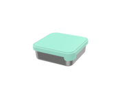 L'ensemble de récipients à sandwich en acier inoxydable avec un couvercle et un joint en silicone scellé convient au stockage des sandwichs et des collations