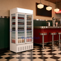 Réfrigérateur vertical de supermarché pour boissons, bières et colas – Vitrine réfrigérée