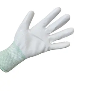 CANMAX Cheap Carbon Fiber Knitted Pu Palm Coated Electronics Working Antistatic Esd Pu Gloves