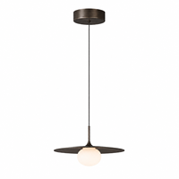 Luminaire suspendu moderne minimaliste en aluminium et verre blanc jade avec LED pour salle à manger, chambre à coucher, hôtel