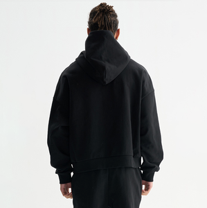 Nặng 420gsm Người Đàn Ông Của 100% Cotton Trùm Mũ Trùm Mũ Trùm Mũ Boxy Áo Len Terry Hoodies Màu Rắn Cho Mùa Đông Cắt Quá Khổ Hoodies - Product Image 2