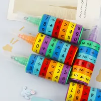 Arithmétique Apprentissage Enfants Enfants Jouets Marqueurs Surligneurs Puzzle Nouveauté Numérique Cube Design Marqueur pour Étudiant