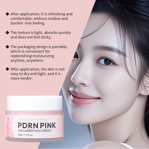 Crema Facial de Colágeno Rosa Pdrn 50g Hidratante Para Mujeres - Product Image 1