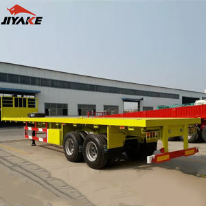 <span class=keywords><strong>Remorque</strong></span> à plateau plat chinoise à <span class=keywords><strong>2</strong></span> <span class=keywords><strong>essieux</strong></span>, à barre de traction extensible, avec déflecteur avant, promotionnelle - Product Image 1