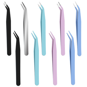 Pince à épiler en strass de 12 cm pour la biotechnologie, pince à épiler industrielle, outils de broderie au diamant DIY, outils de couture et de manucure - Product Image 2