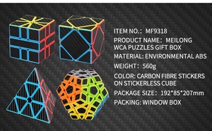 MOYU Skew <span class=keywords><strong>Pyraminx</strong></span> SQ MEGA-rompecabezas de cubo mágico, conjunto de cubo de velocidad de fibra de carbono, 4 paquetes - Product Image 6