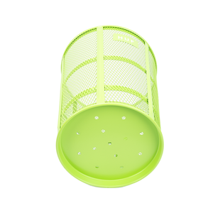 Poubelle en métal perforée à mailles expansées durables, grande poubelle à déchets pour les espaces publics extérieurs - Product Image 3