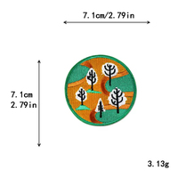 Écussons brodés thermocollants personnalisés, motifs variés, badges tissés en polyester pour chapeaux, vêtements, décoration DIY, couleur personnalisée, service OEM