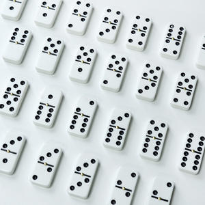 Jeux de <span class=keywords><strong>dominos</strong></span> double six haut de gamme personnalisés pour adultes et enfants, bicolores avec <span class=keywords><strong>drapeau</strong></span> de la République dominicaine - Product Image 6