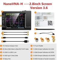 Analyseur de spectre NanoVNA-H Analyseur de réseau vectoriel d'antenne 50KHz ~ 1.5GHz MF HF VHF UHF Tuner d'antenne Nano Vna NanoVNA-H