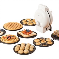 Machine industrielle à gaufres, à sandwichs et à beignets avec chauffage double face et panneau en céramique