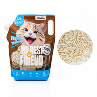 Litière pour chat en tofu biodégradable 100 % écologique, naturelle, jetable aux toilettes, 1,5 mm, 2,0 mm, sable original, agglomération rapide, anti-odeur, prix usine
