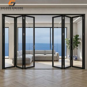 Puerta Plegable de Aluminio GS para Villa con Sistema de Acordeón de Doble Vidrio Aislante - Product Image 1