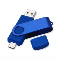 Jaster-clé USB en métal OTG, support à mémoire de 1 to 2 to, 1 go 2 go 4 go 8 go 16 go 32 go 64 go 128 go 256 go, lecteur flash de type-c, stockage externe en métal