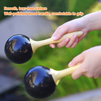 Pair of Percussion Maracas Shakers Rattles Sand Hammer Percussion Musical Instrument for Music Party Game