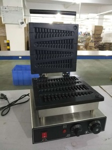 Gaufrier commercial rotatif 220V en acier inoxydable avec plaques antiadhésives pour restaurant et station petit-déjeuner - Product Image 5
