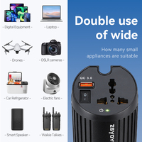 Inversor de Corriente para Auto OEM, Cargador de 12 Voltios a 220 Voltios, USB para Auto, Inversor de 200w para Laptop