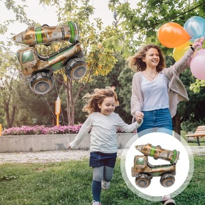 Les ballons de missiles d'anniversaire sont utilisés comme décorations pour les fêtes d'anniversaire sur le thème <span class=keywords><strong>militaire</strong></span> sur les camions - Product Image 5