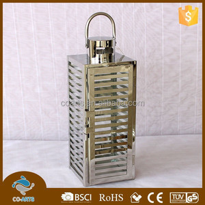 Linterna de vela de metal de acero inoxidable para jardín - Product Image 6