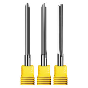 <span class=keywords><strong>Fraise</strong></span> à <span class=keywords><strong>rainure</strong></span> droite en carbure de tungstène personnalisable 3mm-12mm fraises en bout à tige ronde à double cannelure OEM ODM - Product Image 1