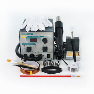 QUICK-706W+ 2 in 1 <strong>Digital</strong> ESD Hot Air Gun <strong>Soldering</strong> Station Welding Solder <strong>Iron</strong> 220v for SMD Desoldering Rework Station - Product Image 3