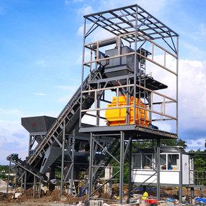 Máquina mezcladora de doble eje de 1 CBM de baja contaminación, planta mezcladora de hormigón prefabricado, 60m3/h, pequeña planta dosificadora de hormigón RMC, <span class=keywords><strong>precio</strong></span> HZS60 - Product Image 4