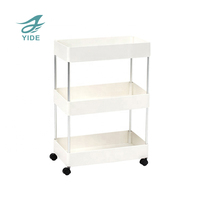 YIDE Vente en gros Chariot à roulettes utilitaire à 3 niveaux Chariot de rangement Supports de rangement Étagère de rangement pour la cuisine Étagère de rangement pour la cuisine