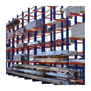 Giá để đồ ngoài trời bằng thép dạng <span class=keywords><strong>cantilever</strong></span>, sức chứa lớn, dành cho gỗ dán, có cân nặng tải trọng cao - Product Image 1