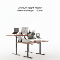 Structure de bureau électrique robuste pour bureau assis-debout - Table réglable en hauteur à moteur unique, 2 pieds, vente en gros