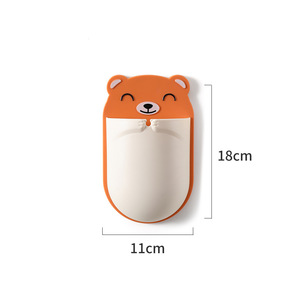 Bear Wall Mounted <b>Storage</b> Rack 1 Layer Irregular Shape For Toothbrush Toothpaste <b>Remote</b> <b>Control</b> Bathroom Living Room Bedroom - Product Image 2