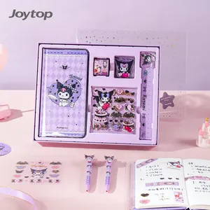 Joytop SR 1738 Grosir Lukisan Berbagai Bahan Dekorasi Kawaii Notebook Pita Kotak Hadiah Alat Tulis Set