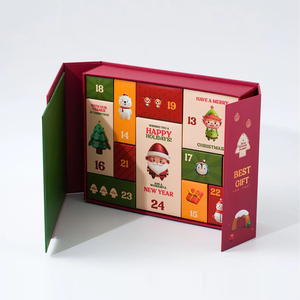 Calendario de Adviento Navideño de 24 Días, <span class=keywords><strong>Caja</strong></span> Misteriosa con Logotipo Personalizado, <span class=keywords><strong>Caja</strong></span> de Regalo Sorpresa Vacía con Cuenta Regresiva para Belleza, Joyería, Chocolate - Product Image 3
