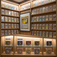 Boîte de présentation de cartes à collectionner en acrylique sur mesure, protection UV, couvercle magnétique haute transparence