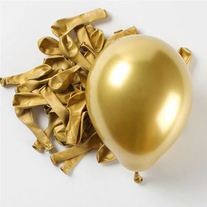 Factory 12Inch 30cm Chrome Metallic Helium <b>Balloons</b> Single Gold & Rose Gold for Christmas Easter Party Decoration - Product Image 3