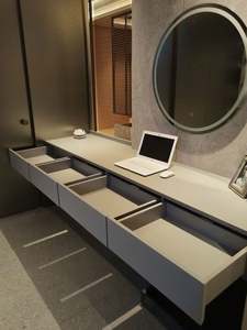 Dressing Table <b>and</b> Storage Cabinet Integrated Customized Dresser with <b>Drawer</b> <b>and</b> Mirror Customized Bedroom Furniture <b>Sets</b> - Product Image 3