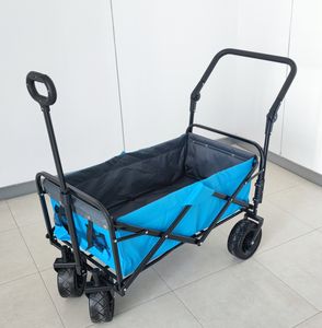 รถเข็นชายหาดโลหะสี่ล้อรถเข็นพับได้สำหรับสวนกลางแจ้งชายหาด - Product Image 4